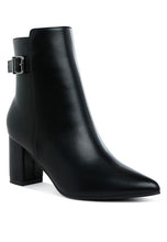 Cargar imagen en el visor de la galería, Conchos Belt Detail Block Heel Boots
