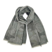 Load image into Gallery viewer, Faded Gray Camo Print Scarf
