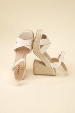 Load image into Gallery viewer, NOBLE-S Espadrille Sandal Heel
