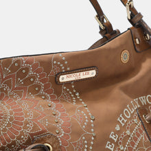 Cargar imagen en el visor de la galería, Nicole Lee USA Side Braided Tassel Inlaid Rhinestone Embroidery Hobo Bag
