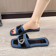 Cargar imagen en el visor de la galería, Buckle Trim Open Toe Sandals
