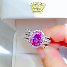 Load image into Gallery viewer, 3 Carat Moissanite 925 Sterling Silver Ring
