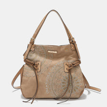 Cargar imagen en el visor de la galería, Nicole Lee USA Side Braided Tassel Inlaid Rhinestone Embroidery Hobo Bag
