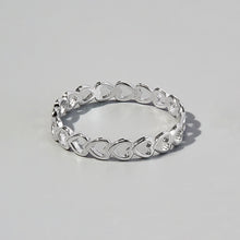 Cargar imagen en el visor de la galería, 925 Sterling Silver Heart Link Ring
