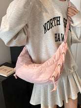 Cargar imagen en el visor de la galería, Lace-Up Polyester Crossbody Bag
