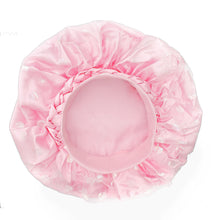 Load image into Gallery viewer, Bonnet Light Pink Satin Wide Edge Double Layer
