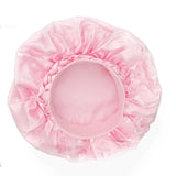 Bonnet Light Pink Satin Wide Edge Double Layer