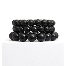 Load image into Gallery viewer, Bracelet Black Beaded 3 Pcs Set for Women
