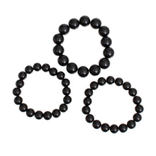 Cargar imagen en el visor de la galería, Bracelet Black Beaded 3 Pcs Set for Women
