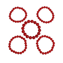 Load image into Gallery viewer, Bracelet Red Beaded 5 Pcs Set for Women
