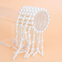 Cargar imagen en el visor de la galería, Bracelet Cream Pearl Fringe Stretchy for Women
