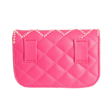 Load image into Gallery viewer, Fuchsia Quilted Belt Bag
