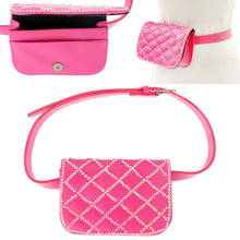 Load image into Gallery viewer, Fuchsia Quilted Belt Bag
