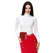 Cargar imagen en el visor de la galería, Red Croc Belt Bag
