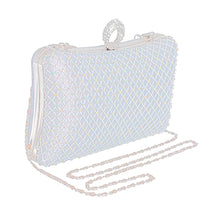 Load image into Gallery viewer, Silver Hardcase Ring Clutch
