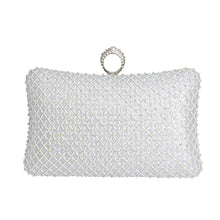 Load image into Gallery viewer, Silver Hardcase Ring Clutch
