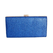 Cargar imagen en el visor de la galería, Clutch Hard Case Royal Blue Bag for Women
