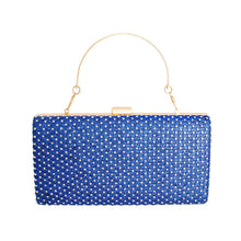Cargar imagen en el visor de la galería, Clutch Hard Case Royal Blue Bag for Women
