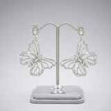 Dangle XL Silver Glam Butterfly Post Earrings