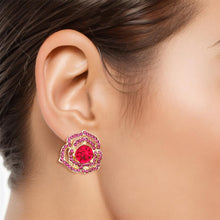 Cargar imagen en el visor de la galería, Roseate Whispers Pink  Cutout Dainty Clip-Ons
