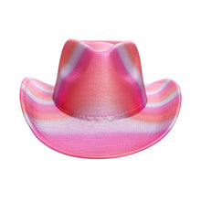 Cargar imagen en el visor de la galería, Cowboy Hat Iridescent Fuchsia Fashion Hat
