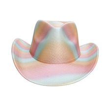 Cargar imagen en el visor de la galería, Cowboy Hat Iridescent Multicolor Fashion Hat
