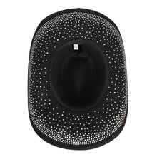 Cargar imagen en el visor de la galería, Cowboy Hat Black Rhinestone Cowgirl Fashion Hat
