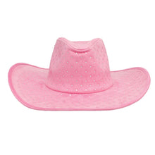 Cargar imagen en el visor de la galería, Cowboy Hat Pink Rhinestone Cowgirl Fashion Hat
