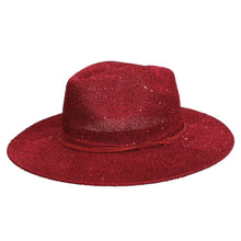 Cargar imagen en el visor de la galería, Cowboy Hat Red Sequin Embroidered Panama Hat
