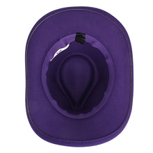 Cargar imagen en el visor de la galería, Cowboy Hat Purple Pinched Cowgirl Fashion Hat
