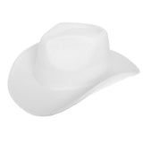 Cowboy Hat White Pinched Cowgirl Fashion Hat