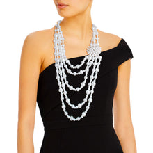 Load image into Gallery viewer, Elegance in White: Pearl Brooch Necklace
