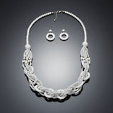 Long White Wood Bead Earthy Energy Necklace