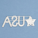 Patriotic Star spangled USA Glam Brooch for Women