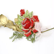Load image into Gallery viewer, Adorned Majesty: Zahara&#39;s XL Gold Rose Brooch
