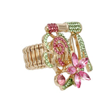 Load image into Gallery viewer, AKA Luminous Lipstick High Heel Pink Green Ring
