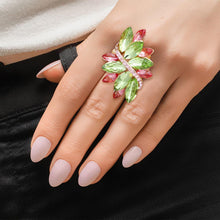 Cargar imagen en el visor de la galería, Cocktail Ring AKA Pink Green Marquise for Women
