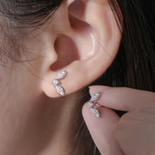 Cargar imagen en el visor de la galería, Moissanite 925 Sterling Silver Stud Earrings
