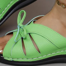 Cargar imagen en el visor de la galería, Tied Open Toe Low Heel Sandals
