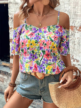 Load image into Gallery viewer, Floral Half Sleeve Blouse
