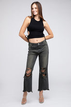 Cargar imagen en el visor de la galería, Distressed Vintage Washed Wide Leg Pants
