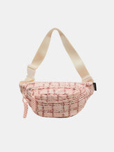 Cargar imagen en el visor de la galería, Contrast Plaid Polyester Crossbody Bag
