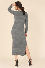 Load image into Gallery viewer, V-Neck Sweater Maxi Dress
