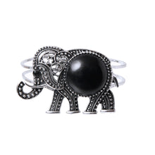 Load image into Gallery viewer, Black Elephant Hinge Bracelet
