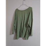 Roaman's Women's Plus Size Sage Green Top - PREOWNED