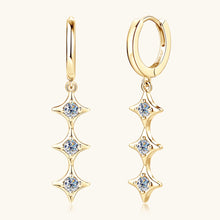 Cargar imagen en el visor de la galería, Moissanite 925 Sterling Silver Geometric Shape Earrings
