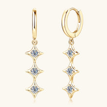Load image into Gallery viewer, Moissanite 925 Sterling Silver Geometric Shape Earrings
