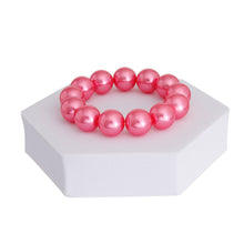 Load image into Gallery viewer, Pink Bubble Gum Pearl Bracelet
