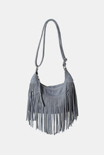Cargar imagen en el visor de la galería, Suede Fringe Adjustable Strap Shoulder Bag
