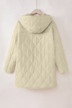 Cargar imagen en el visor de la galería, Snap Down Long Sleeve Quilted Winter Coat

